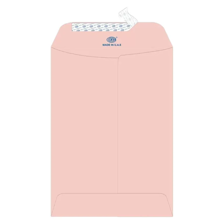 FIS FSEE1030PPIB25 Laid Paper Envelopes Peel & Seal, 7.5 × 5 inch, 100 gsm, 25 pieces, Pink