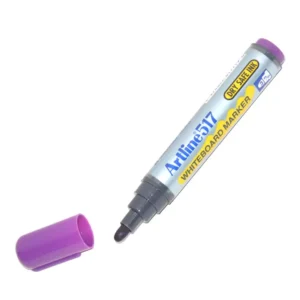 Artline White Board Marker Fine Pack of 12,  Dry Safe, Purple, 517 – ARMK517PU