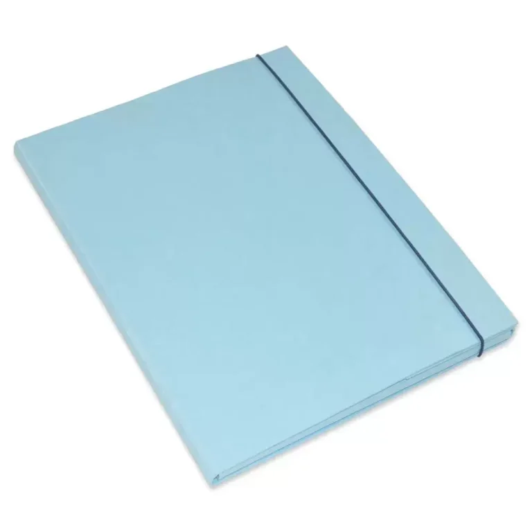 FIS FSBD1112LBL Document Bag, F/S, Light Blue, Elastic Band