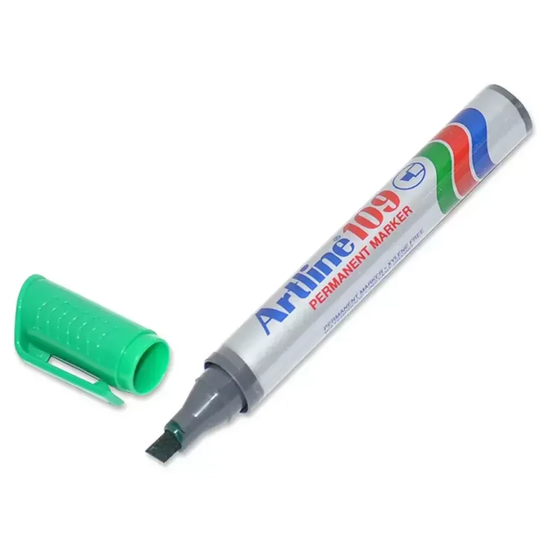Artline ARMK109GR Chisel Marker, 2.0-5.0mm, Green, 12 pieces