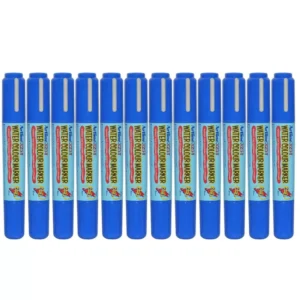 Artline 325T 2in1 Water Colour Markers 2.0mm-5.0mm, Pack of 12 Pcs, Blue Color, Acrylic Fibre Tip – ARMK325BL