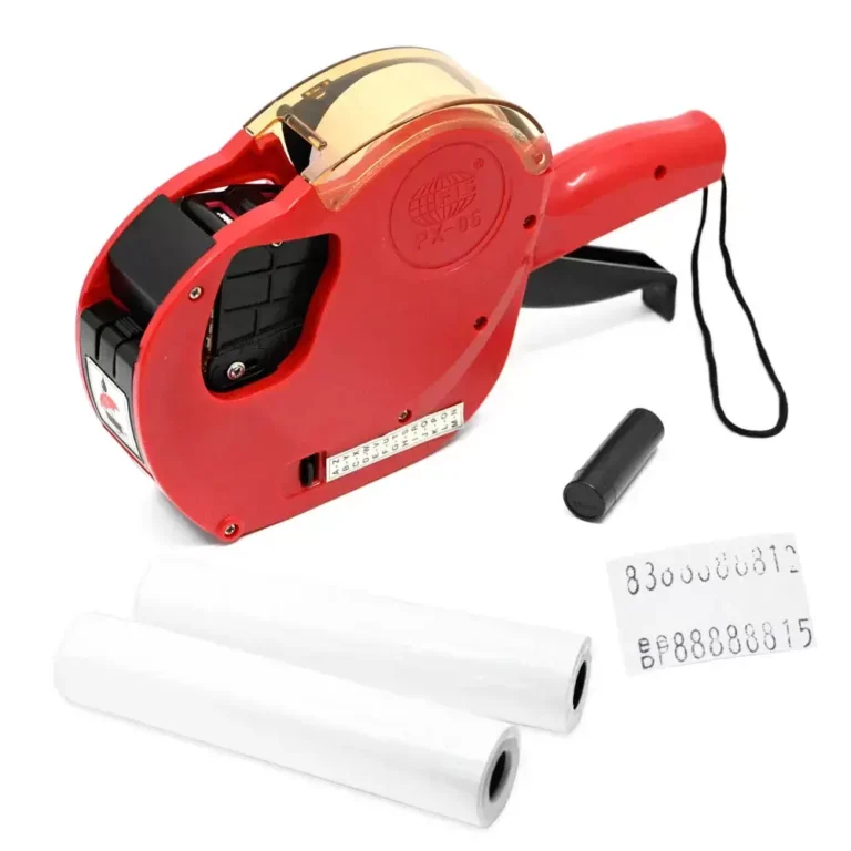 FIS FSSQPX06RE Price Labeller Set, Red, 20 Label Rolls