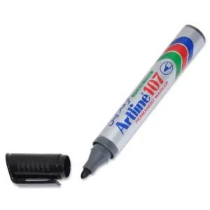 Artline Marker, Ek-107 Pack of 12, 1.5mm, Bullet, Black – ARMK107BK