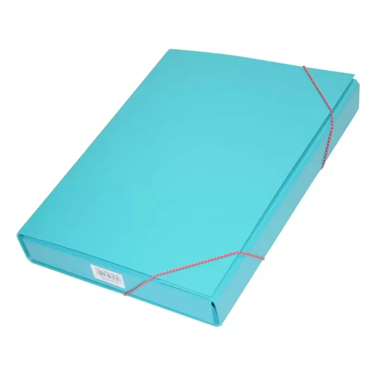 FIS FSBD1202LBL Document Bag, F/S, Light Blue, Elastic Band