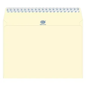 FIS Laid Paper Envelopes Peel & Seal, Pack of 50 Pcs. Camelle Off White Color, C4 (229 x 324 mm), 100 GSM – FSEE1042POW50