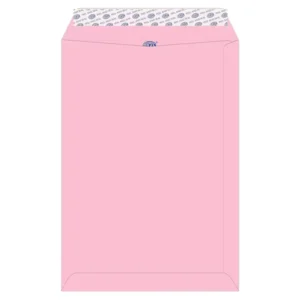 FIS Color Envelopes Peel & Seal, Pastel Colors, Pack of 50 Pcs. Pink Color, C4 (324 x 229 mm), 80 GSM – FSEC8027PP50