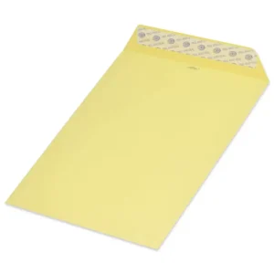 FIS Pack of 50 Pastel Color Envelopes, 80 GSM, Peel & Seal, Size C5(229 X 162mm) Color Yellow