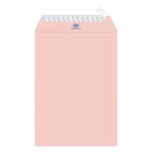 FIS Executive Laid Paper Envelopes Peel & Seal, Pack of 25 Pcs. Pink Color, 10 x 7 inch Size, 100 GSM – FSEE1033PPIB25