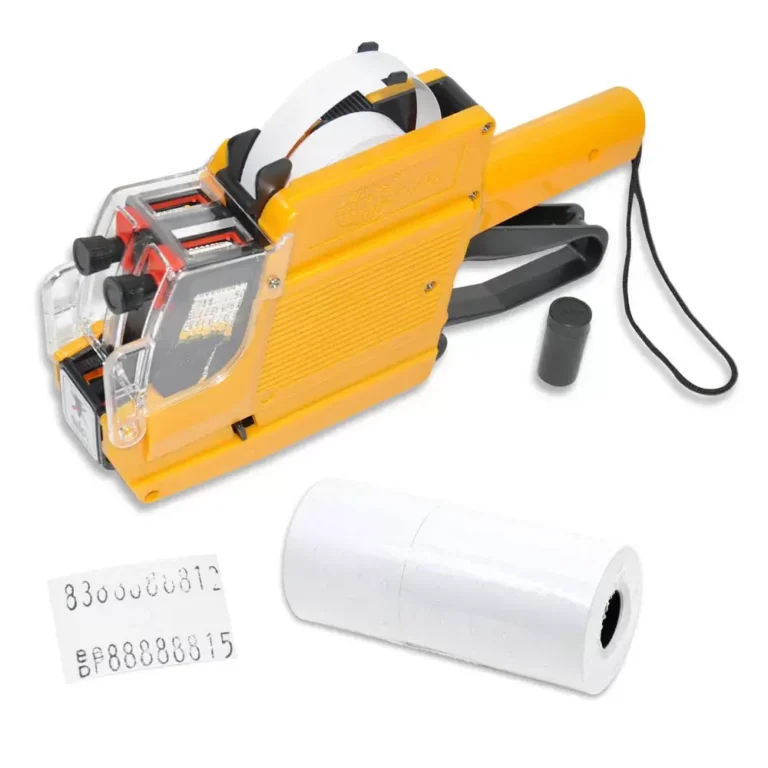 FIS FSSQPX05YL Price Labeller Set, Yellow, 10 Label Rolls