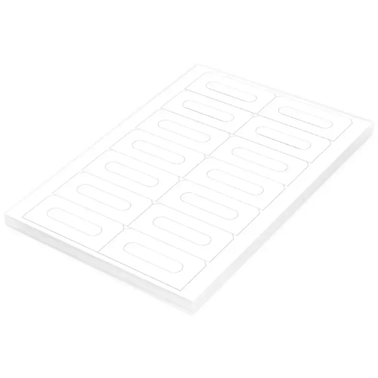 FIS FSLA14-4-100 A4 White Laser Labels, 89 × 41 mm, 14/Sheet, 100 Sheets