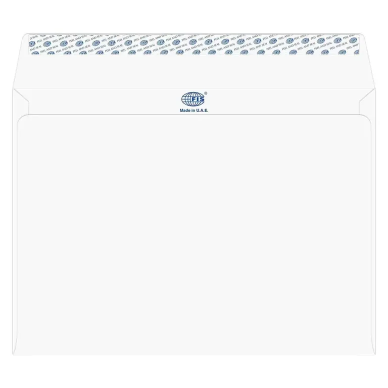 FIS FSEE1042PMWB25 Executive Laid Paper Envelopes Peel & Seal, C4, 100 gsm, 25 pieces, Moon Beam White