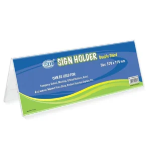 FIS A-Shape Sign Holders Double Sided Oblong, 300 x 105 mm Size – FSNA300X105