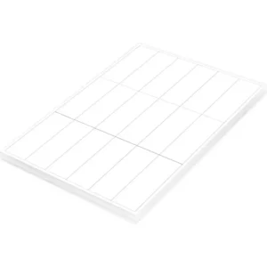 FIS Multipurpose Laser Labels, Colour White, Size 96.5X33.8mm (18 Stickers x 100 Sheet) A4 Size, E.U. Origin Material – FSLA18-2-100