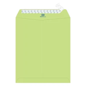 FIS Executive Laid Paper Envelopes Peel & Seal, Pack of 25 Pcs. Green Color, 12 x 10 inch Size, 100 GSM – FSEE1034PGRB25
