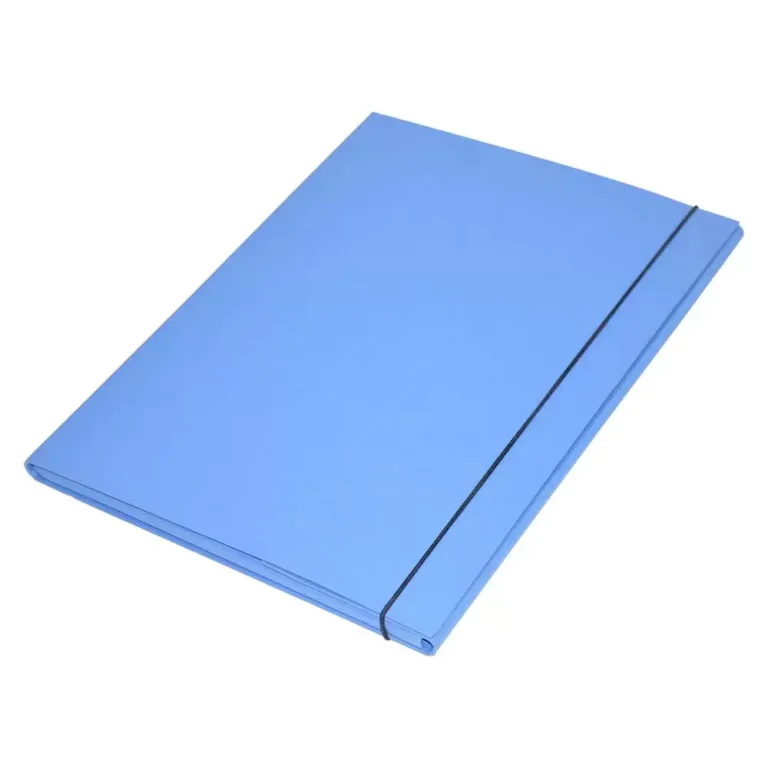FIS FSBD1112BL Document Bag, F/S, Blue, Elastic Band