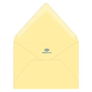 FIS Executive Envelope, Glued, Cream Colors, Pack of 50 Pcs. 136 x 204 mm, 100 GSM – FSEE1024GBCR50