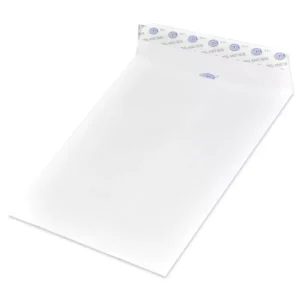 FIS Pack of 50 Executive Laid Paper Envelopes, 100 GSM, Peel & Seal, Size 7.5 X 5 Inch, Color Moon Beam White