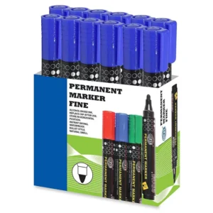 Fis Permanent Markers – Broad 12 Pieces (blue) – FSMKPB04BL