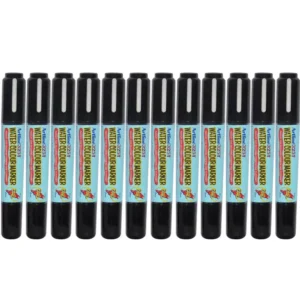 Artline 325T 2in1 Water Colour Markers 2.0mm-5.0mm, Pack of 12 Pcs, Black Color, Acrylic Fibre Tip – ARMK325BK