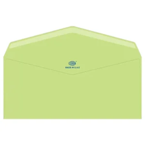 FIS Laid Paper Envelopes Glued, Pack of 25 Pcs. Green Color, 4 x 9 inch Size, 100 GSM – FSEE1028GGRB25