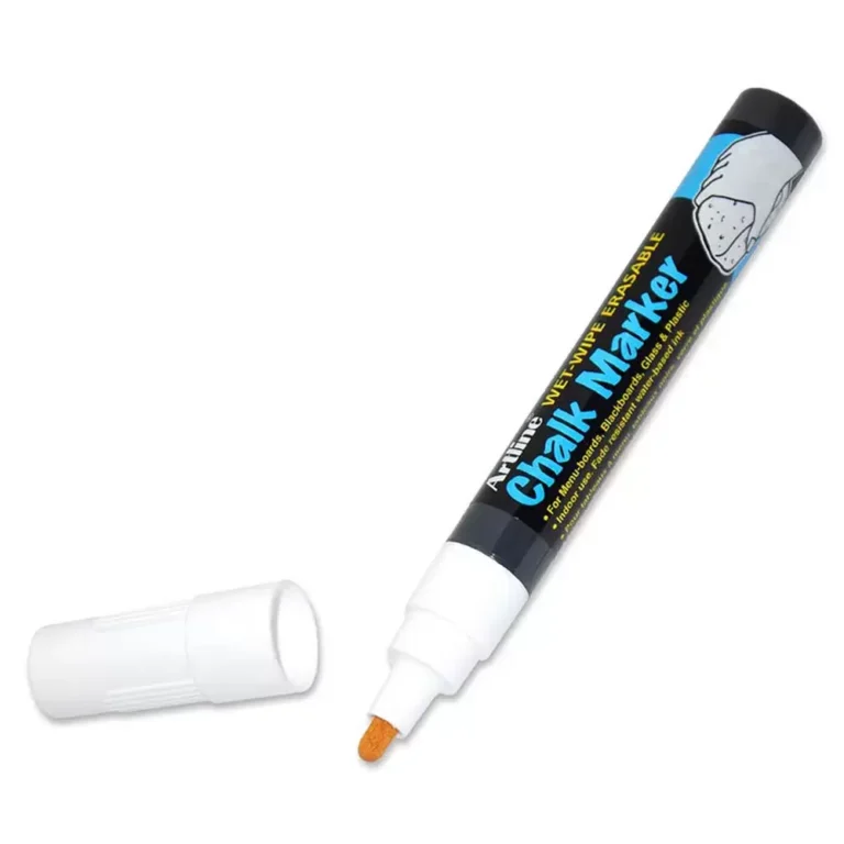 Artline ARMKEPW-4WH Chalk Marker, 4mm, White, 12 pieces