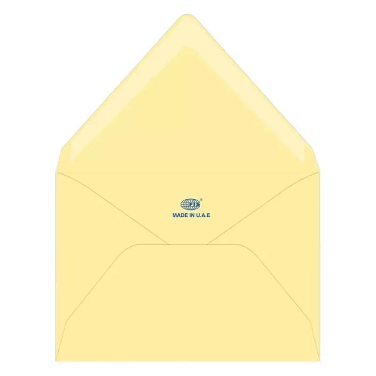 FIS FSEE1024GCRB25 Laid Paper Envelopes Glued, 136 × 204 mm, 100 gsm, 25 pieces, Cream
