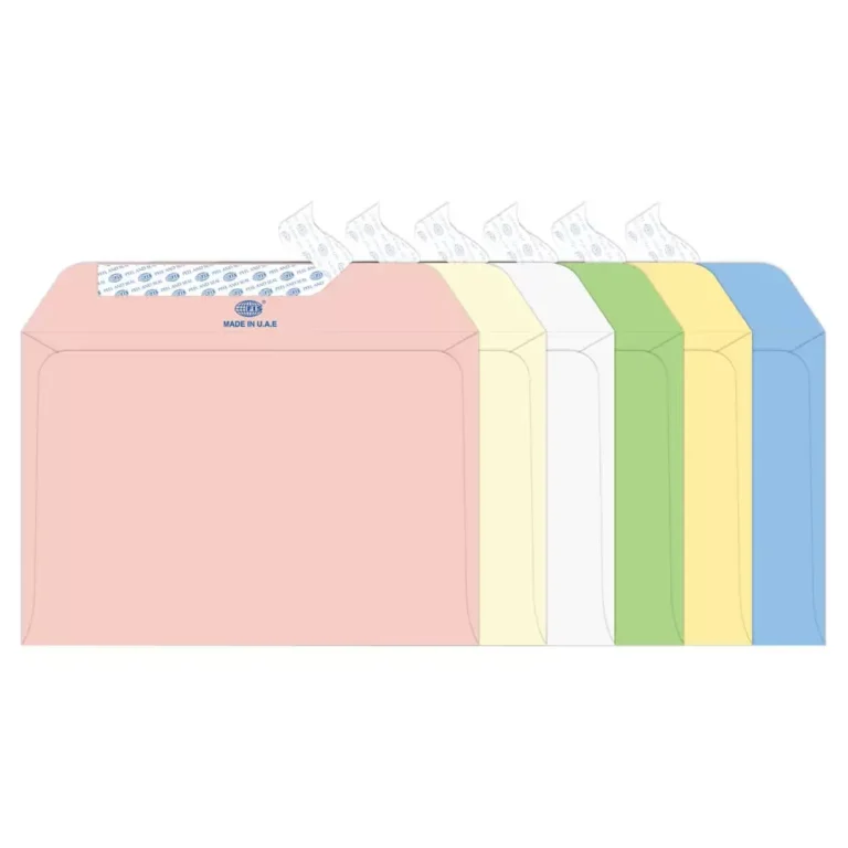 FIS FSEE1026PB625 Executive Laid Paper Envelopes Peel & Seal, C5, 100 gsm, 25 pieces, Assorted