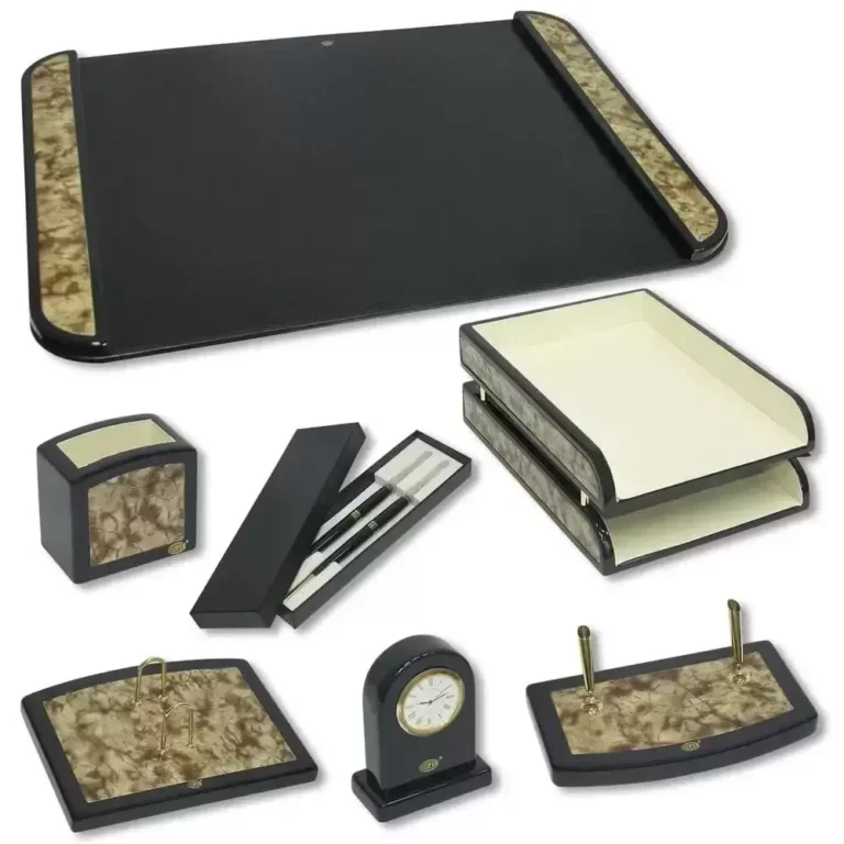 FIS FSDS-3 Wood Desk Set, 8 Pieces