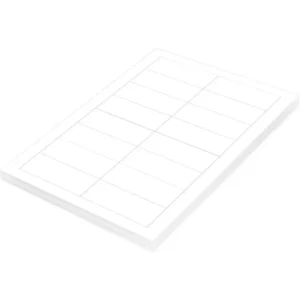 FIS Multipurpose Laser Labels, Colour White, Size 88.9X33.8mm (16 Stickers x 100 Sheet) A4 Size, E.U. Origin Material – FSLA16-7-100