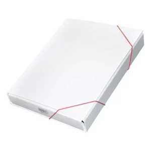 FIS PP Document Bag With Elastic Band, White Color, F/S (210 x 330 mm) Size – FSBD1210WH