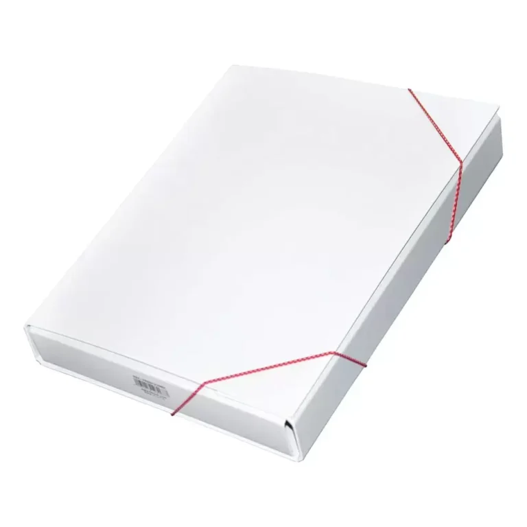 FIS FSBD1210WH Document Bag, F/S, White, Elastic Band
