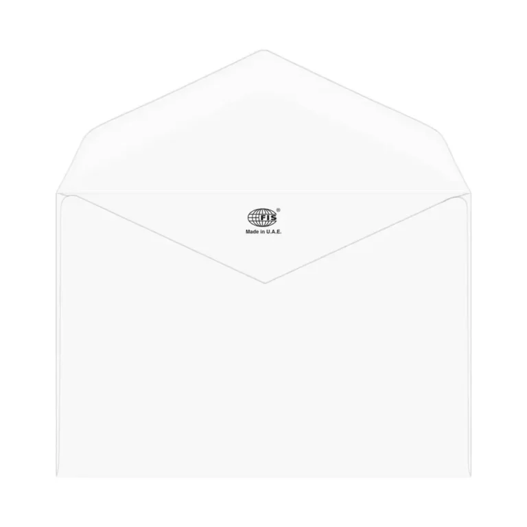 FIS Pack of 25 Executive Laid Paper Envelopes, 100 GSM, Size 145 X 200mm, Glued, Color Moon Beam White