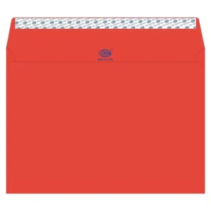 FIS Color Envelopes Peel & Seal, Neon Colors, Pack of 50 Pcs. Red Color, C4 (229 x 324 mm), 80 GSM – FSEC8042PBRE50