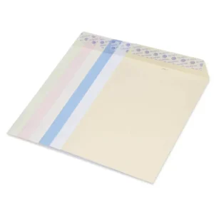 FIS Pack of 50 Executive Envelopes, 100 GSM, Peel & Seal, Size C5(229 X 162mm), Color Assorted 6 Colors