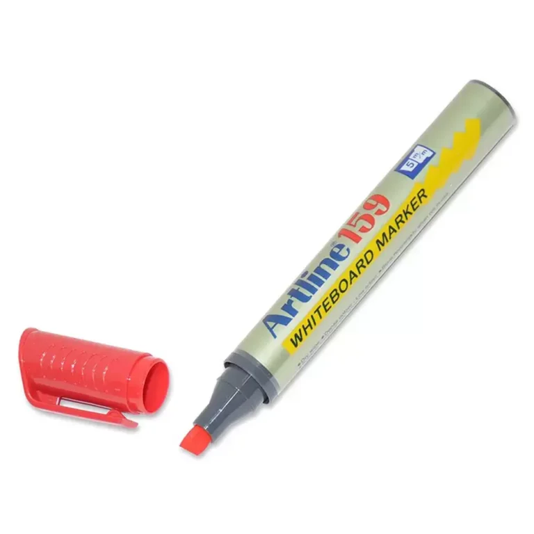 Artline ARMK159RE Whiteboard Marker, Broad, Red, 12 pieces