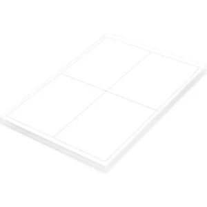 FIS Multipurpose Laser Labels, Colour White, Size 140X99.1mm (4 Stickers x 100 Sheet) A4 Size, E.U. Origin Material – FSLA4-2-100
