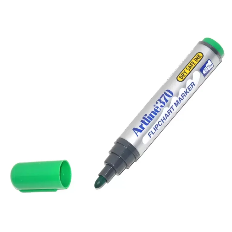 Artline ARMK370GR Flip Chart Marker Fine, 2.0mm, Green, 12 pieces