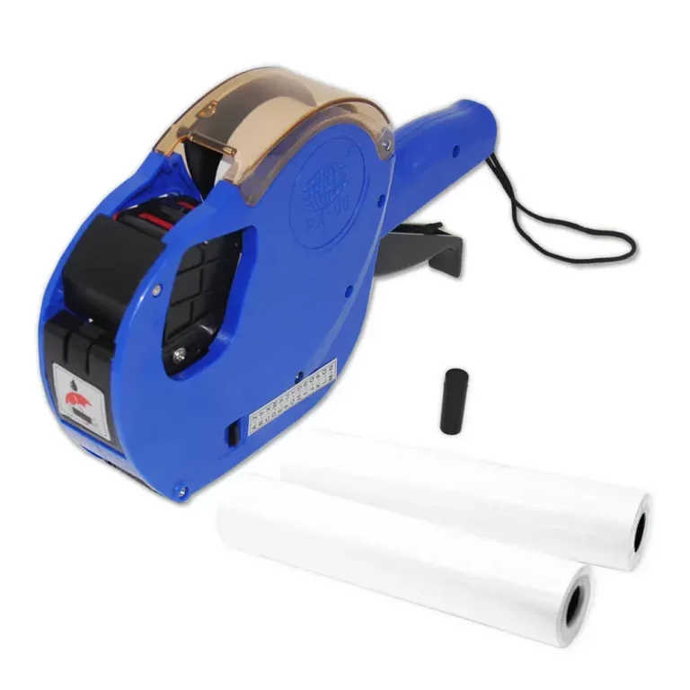 FIS FSSQPX06BL Price Labeller Set, Blue, 20 Label Rolls