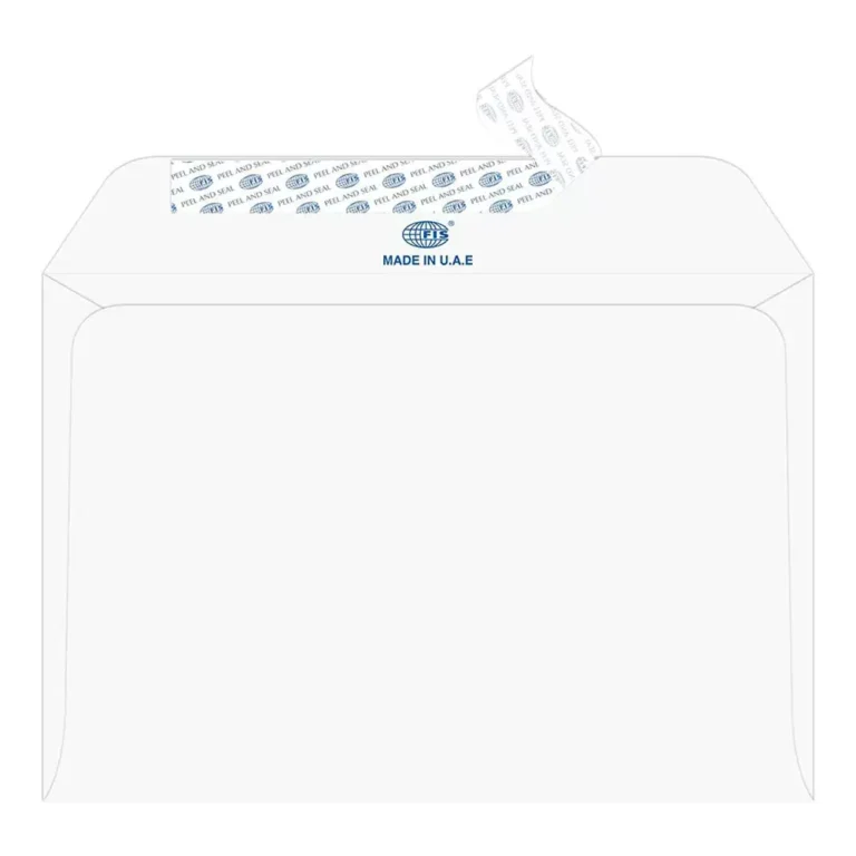 FIS FSEE1026PMWB25 Executive Laid Paper Envelopes Peel & Seal, C5, 100 gsm, 25 pieces, Moon Beam White