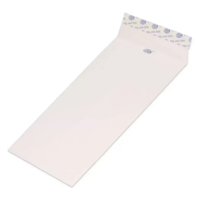 FIS Pack of 50 Executive Laid Paper Envelopes, 100 GSM, Peel and Seal, Size 9 X 4 Inch, Color:Pink