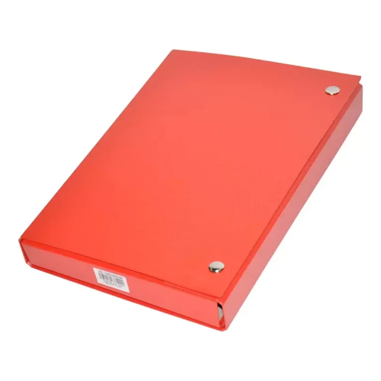 FIS FSBDDBBVA401 Document Bag, F/S, Red, Button Closure