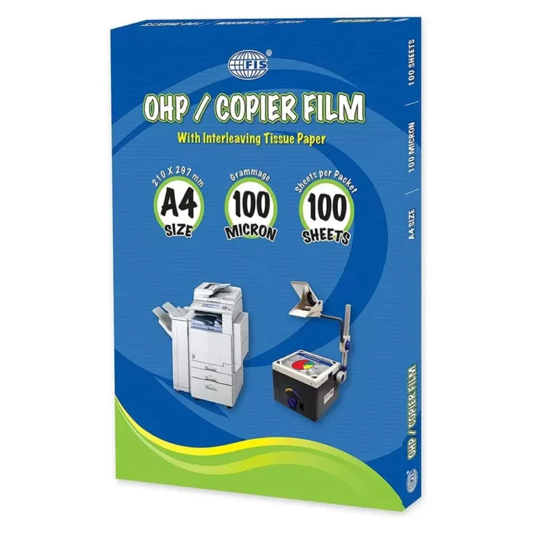 FIS FSFM210X297P A4 OHP/Copier Film, 100 Microns, 100 Sheets