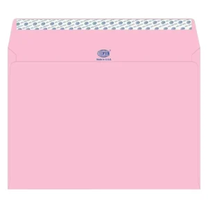 FIS Color Envelopes Peel & Seal, Pastel Colors, Pack of 50 Pcs. Pink Color, C4 (229 x 324 mm), 80 GSM – FSEC8042PPI50