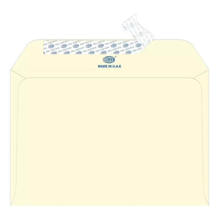 FIS FSEE1026PBOW50 Executive Envelope Peel & Seal, C5, 100 gsm, 50 pieces, Camelle Off White