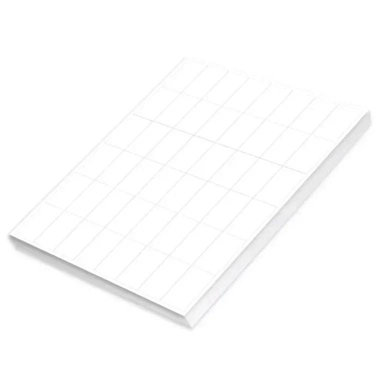 FIS FSLA48-100 A4 White Laser Labels, 48.5 × 25.4 mm, 48/Sheet, 100 Sheets