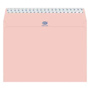 FIS Executive Laid Paper Envelopes Peel & Seal, Pack of 25 Pcs. Pink Color, C4 (229 x 324 mm) Size, 100 GSM – FSEE1042PPIB25