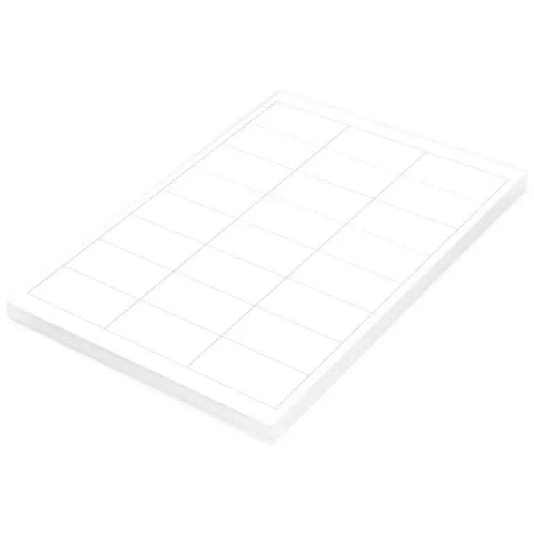 FIS FSLA24-4-100 A4 White Laser Labels, 66 × 33.8 mm, 24/Sheet, 100 Sheets