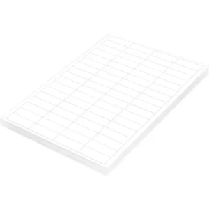 FIS Multipurpose Laser Labels, Colour White, Size 48.3X16.9mm (68 Stickers x 100 Sheet) A4 Size, E.U. Origin Material – FSLA68-100