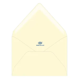 FIS Laid Paper Envelopes Glued, Pack of 25 Pcs. White Color, 136 x 204 mm Size, 100 GSM – FSEE1024GOWB25