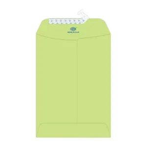 FIS Laid Paper Envelopes Peel & Seal, Pack of 25 Pcs. Green Color, 7.5 x 5 inch Size, 100 GSM – FSEE1030PGRB25